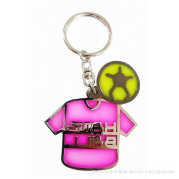Epoxy Filling Metal Keyrings, Zinc Alloy Metal Keychains For Promotions And Souvenirs